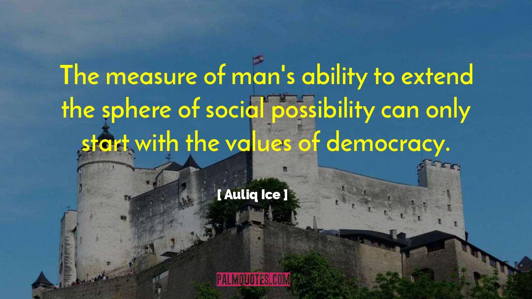 Democracy Freedom quotes by Auliq Ice