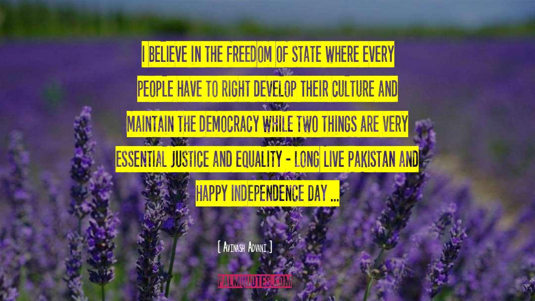 Democracy Freedom quotes by Avinash Advani