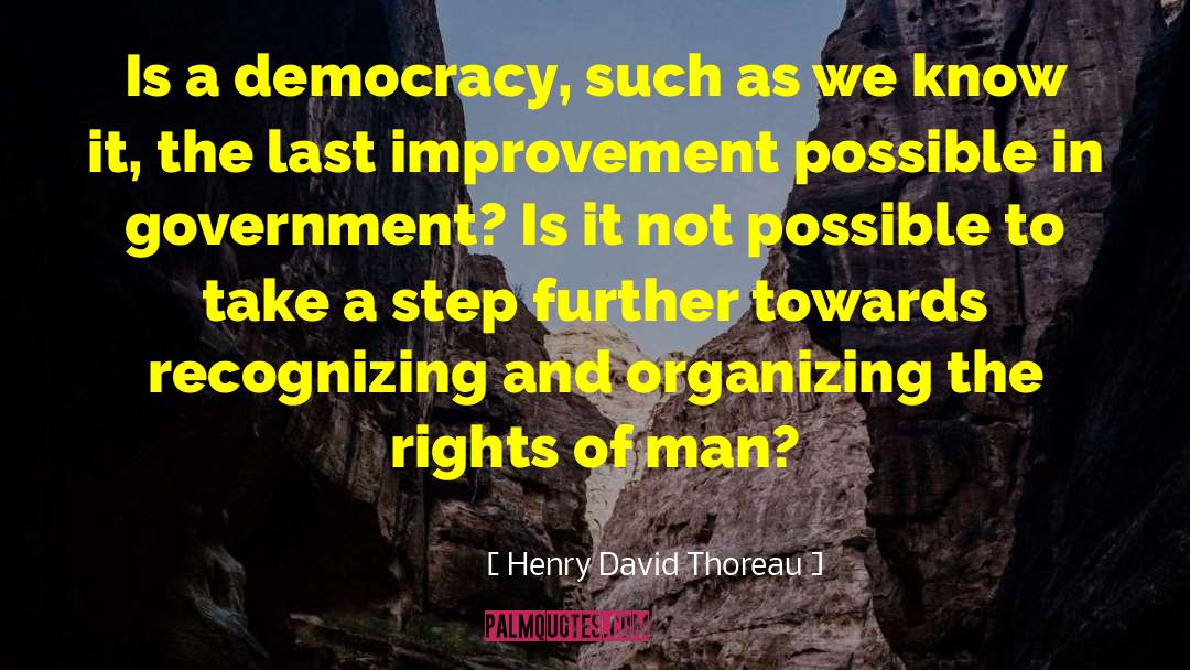 Democracy In America quotes by Henry David Thoreau