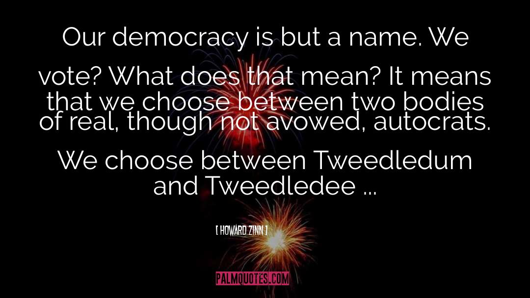 Democracy quotes by Howard Zinn