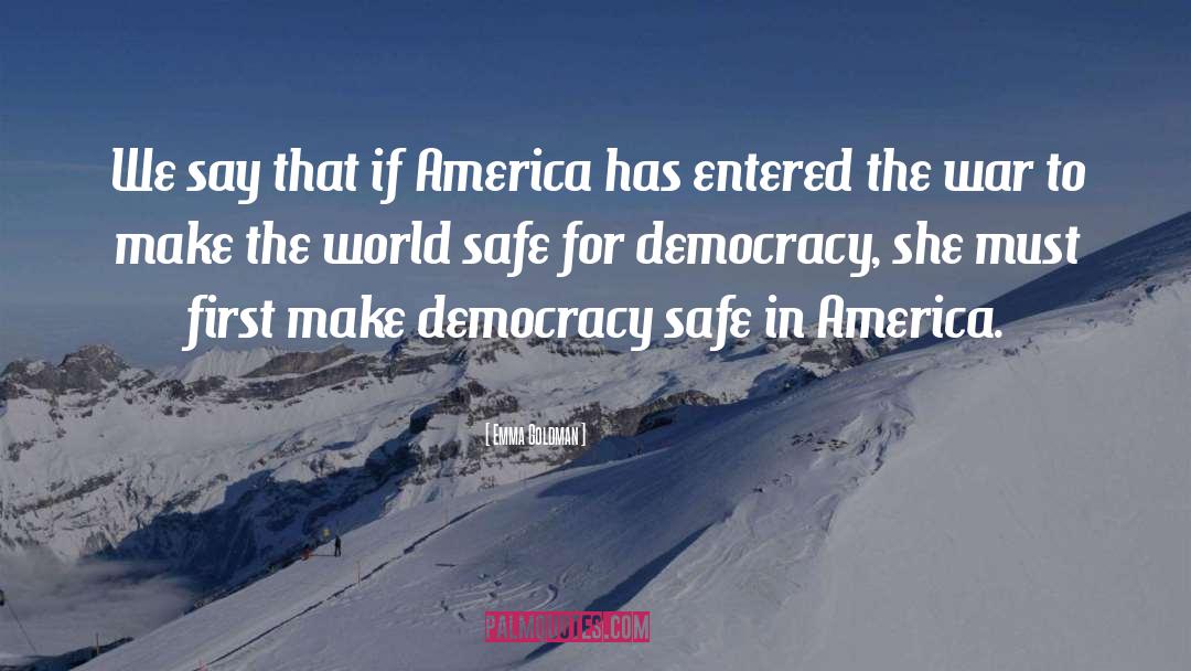 Democracy quotes by Emma Goldman