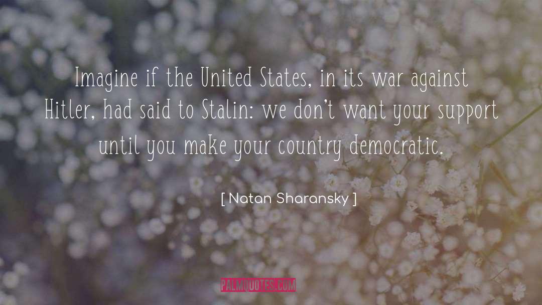 Democratic Country quotes by Natan Sharansky