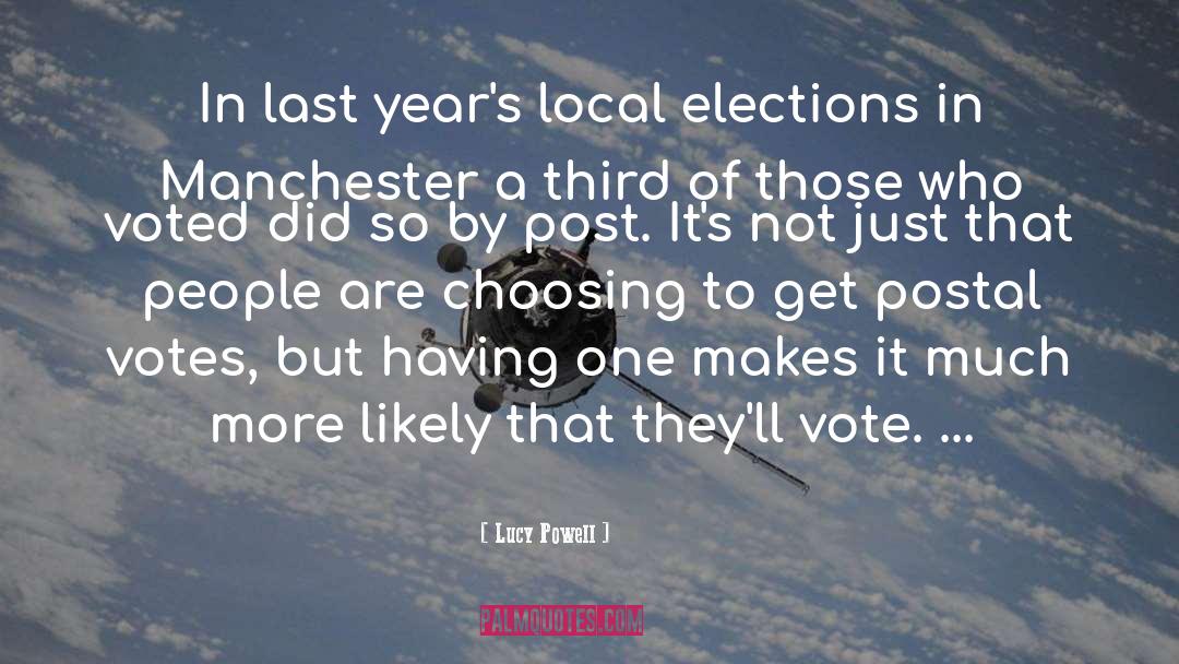 Democratic Elections quotes by Lucy Powell