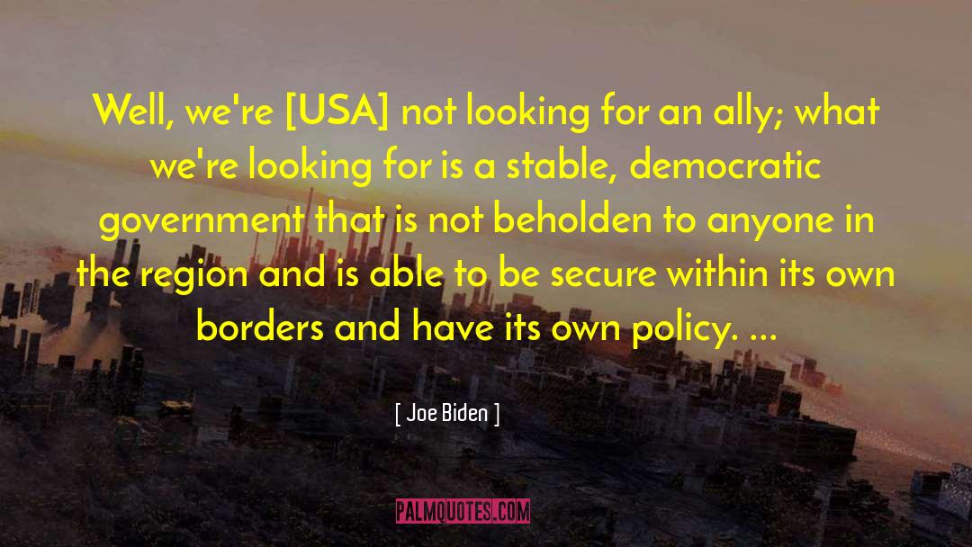 Democratic Government quotes by Joe Biden