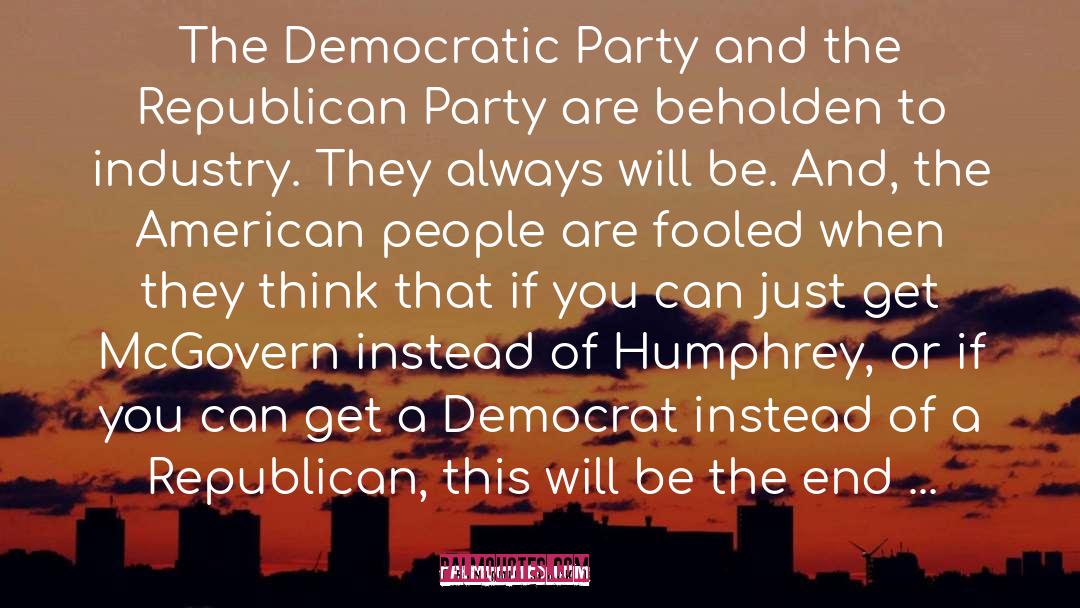 Democratic Party quotes by Benjamin Spock