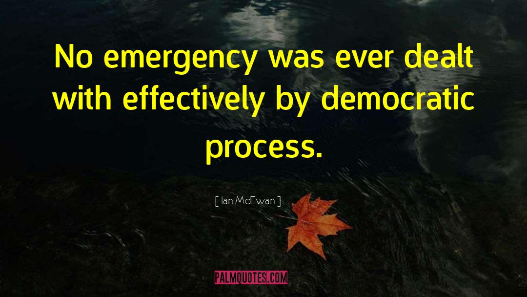 Democratic Process quotes by Ian McEwan