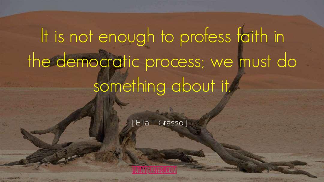 Democratic Process quotes by Ella T. Grasso