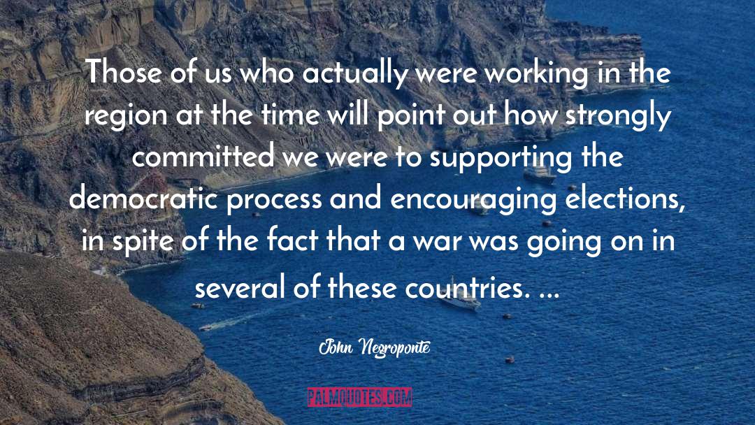 Democratic Process quotes by John Negroponte