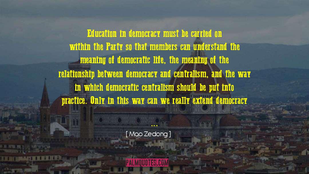 Democratic Republic quotes by Mao Zedong
