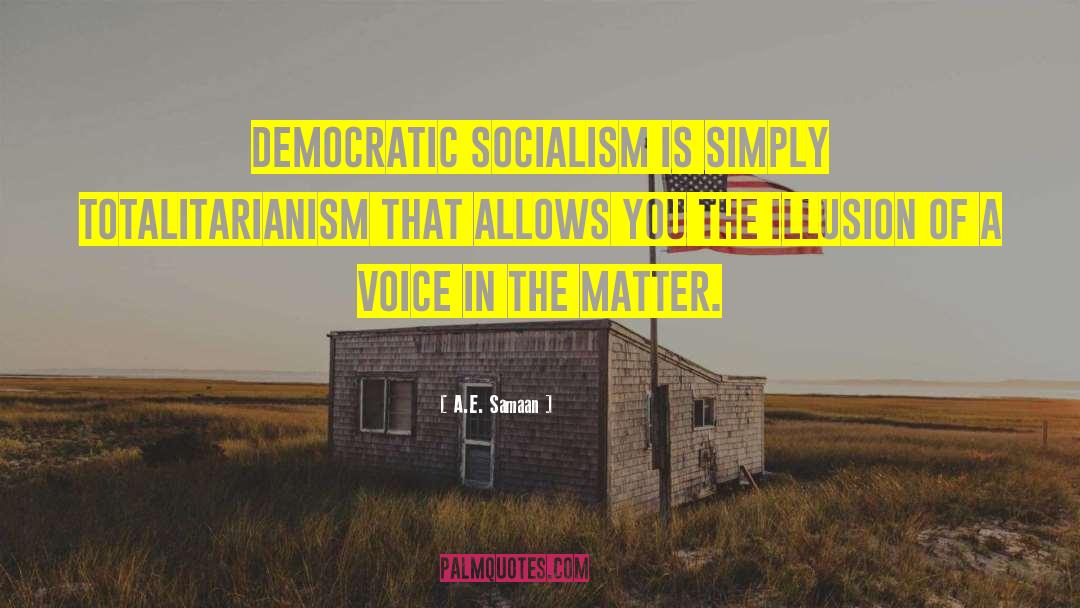 Democratic Socialism quotes by A.E. Samaan