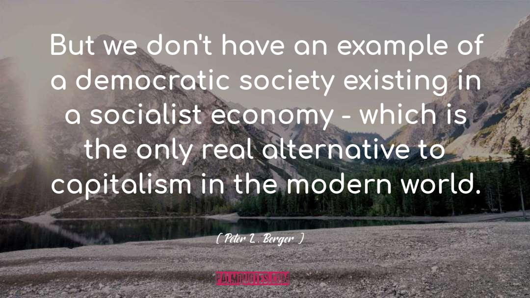 Democratic Society quotes by Peter L. Berger