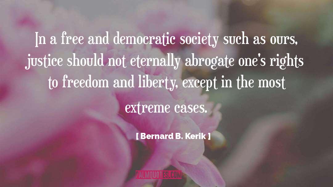 Democratic Society quotes by Bernard B. Kerik