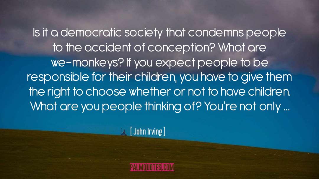 Democratic Society quotes by John Irving