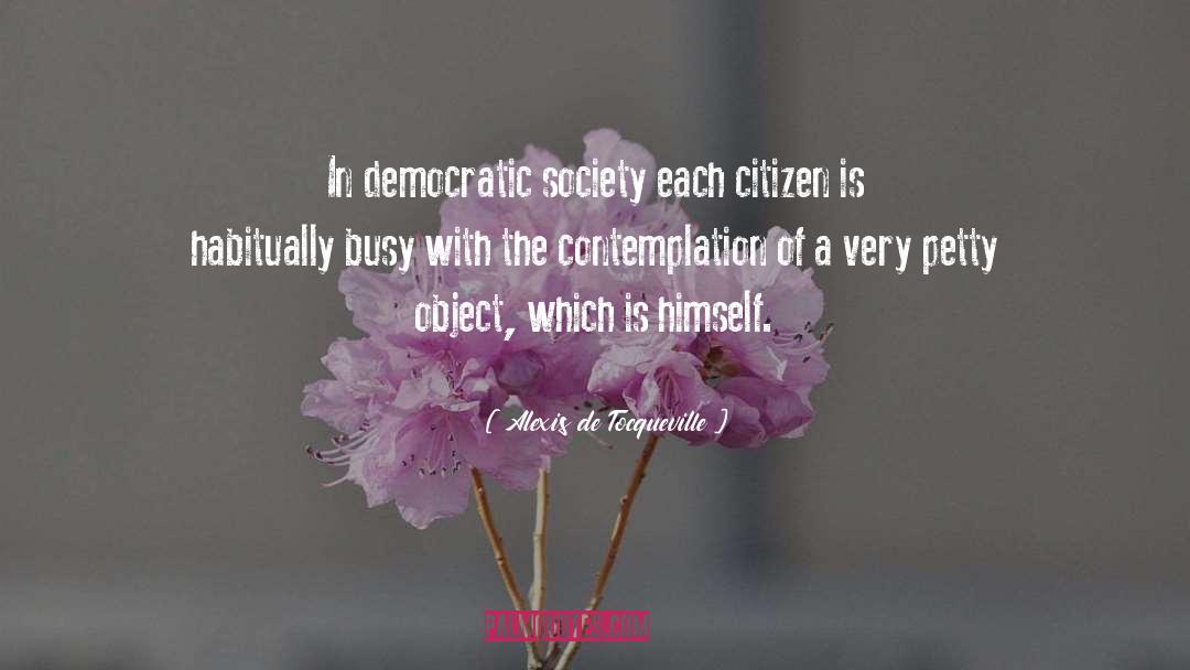 Democratic Society quotes by Alexis De Tocqueville