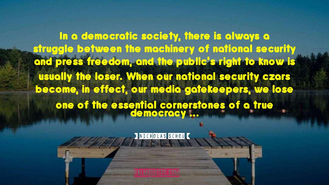 Democratic Society quotes by Nicholas Schou