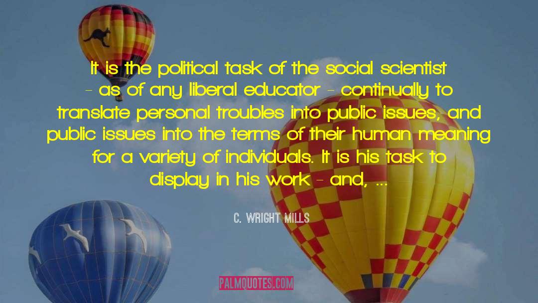 Democratic Society quotes by C. Wright Mills