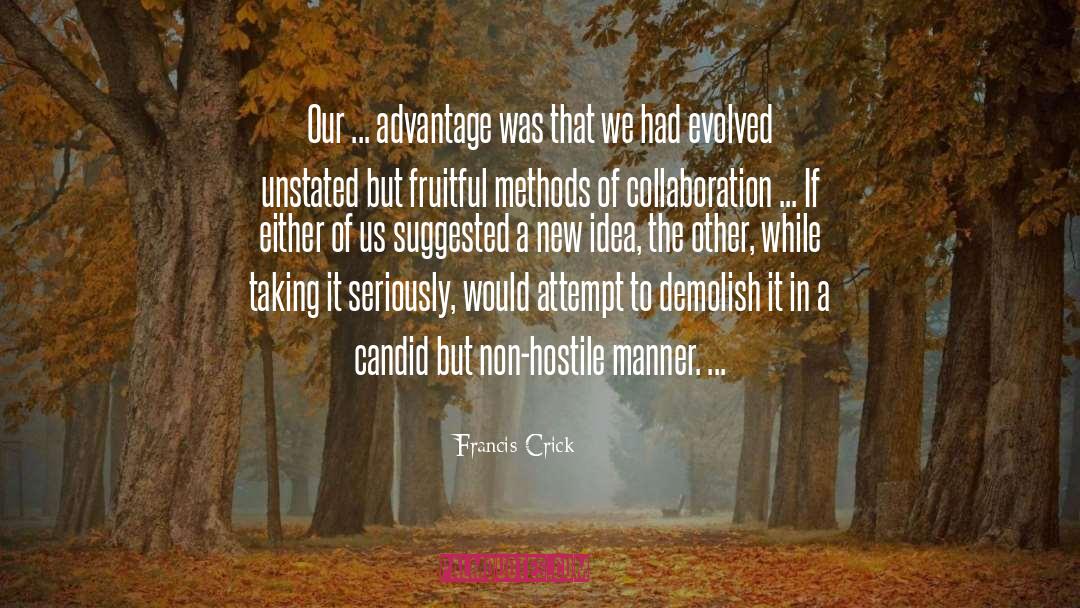 Demolish quotes by Francis Crick