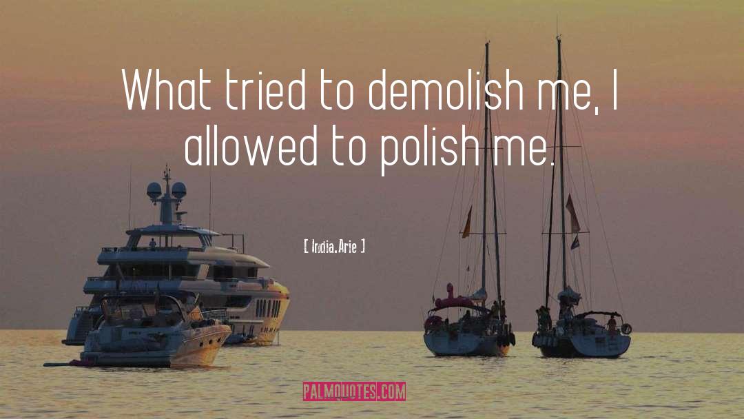 Demolish quotes by India.Arie