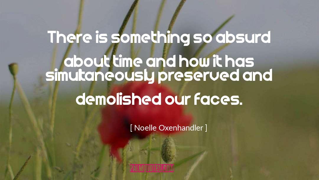 Demolished quotes by Noelle Oxenhandler