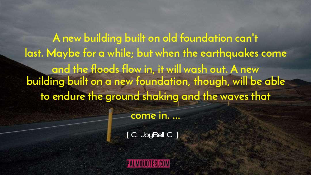 Demolition Of Old Foundations quotes by C. JoyBell C.