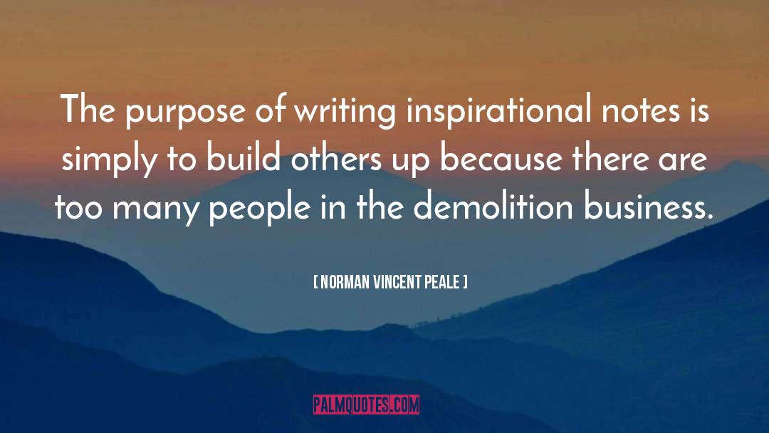 Demolition quotes by Norman Vincent Peale