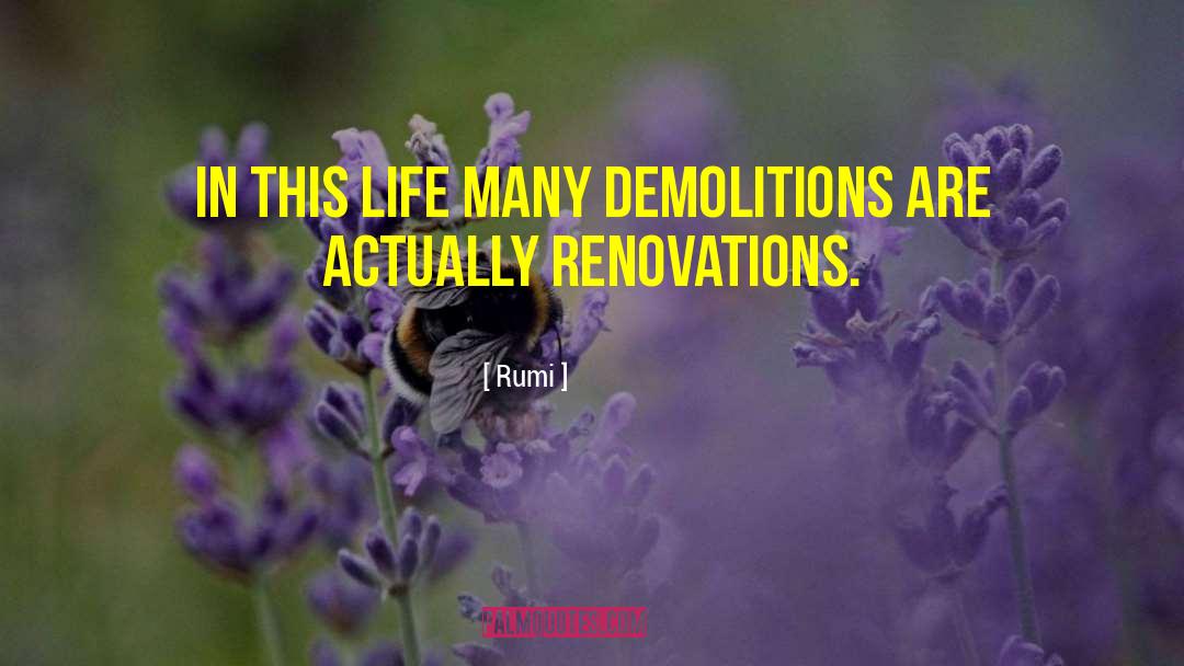 Demolition quotes by Rumi