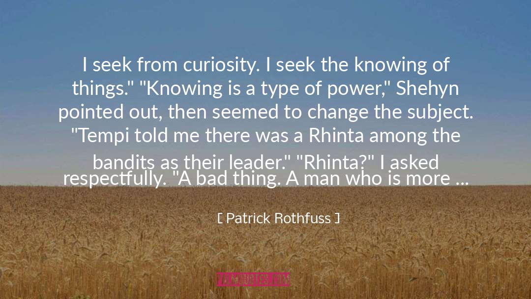 Demon Dealing quotes by Patrick Rothfuss