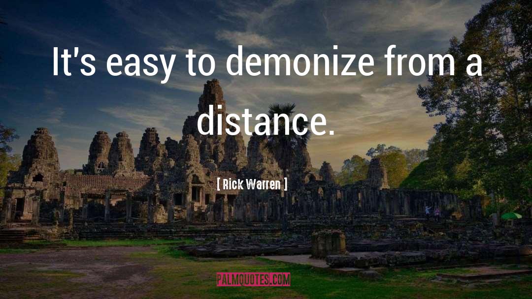 Demonize quotes by Rick Warren