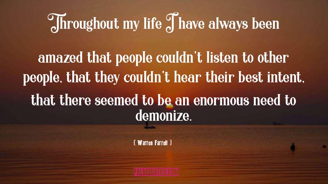 Demonize quotes by Warren Farrell