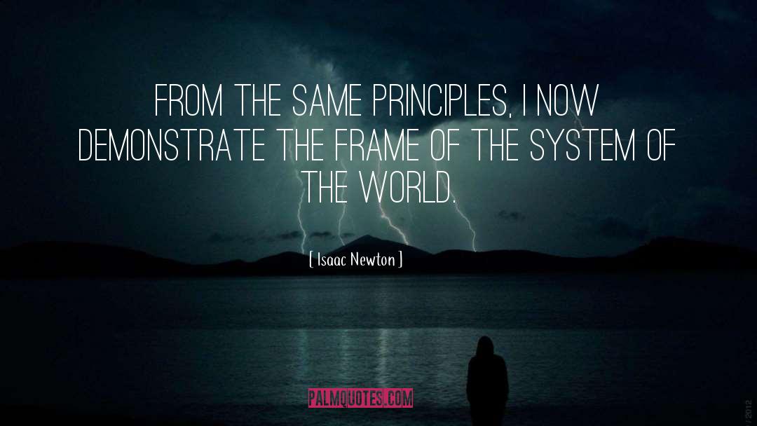 Demonstrate quotes by Isaac Newton