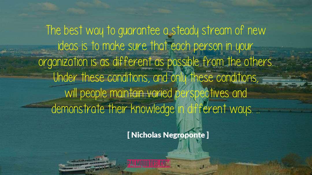 Demonstrate quotes by Nicholas Negroponte