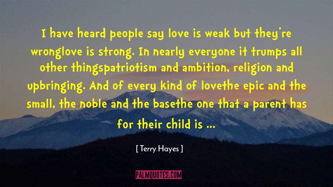 Demonstrating Love quotes by Terry Hayes