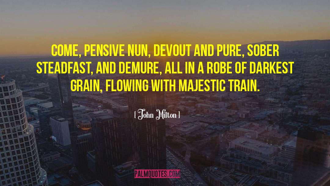 Demure quotes by John Milton