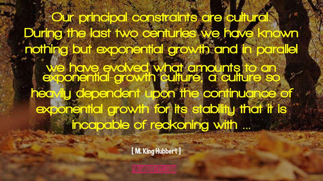 Dendritic Growth quotes by M. King Hubbert
