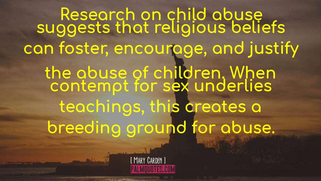 Denial Of Child Abuse quotes by Mary Garden
