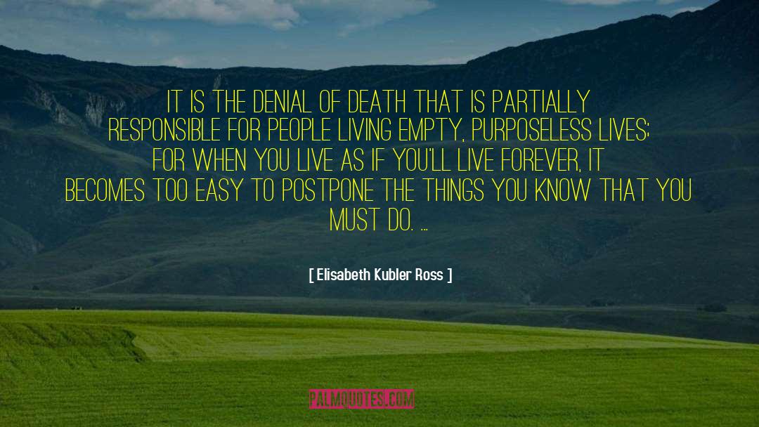 Denial Of Death quotes by Elisabeth Kubler Ross