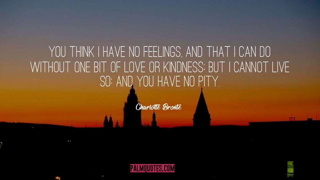 Denial Of Feelings quotes by Charlotte Bronte