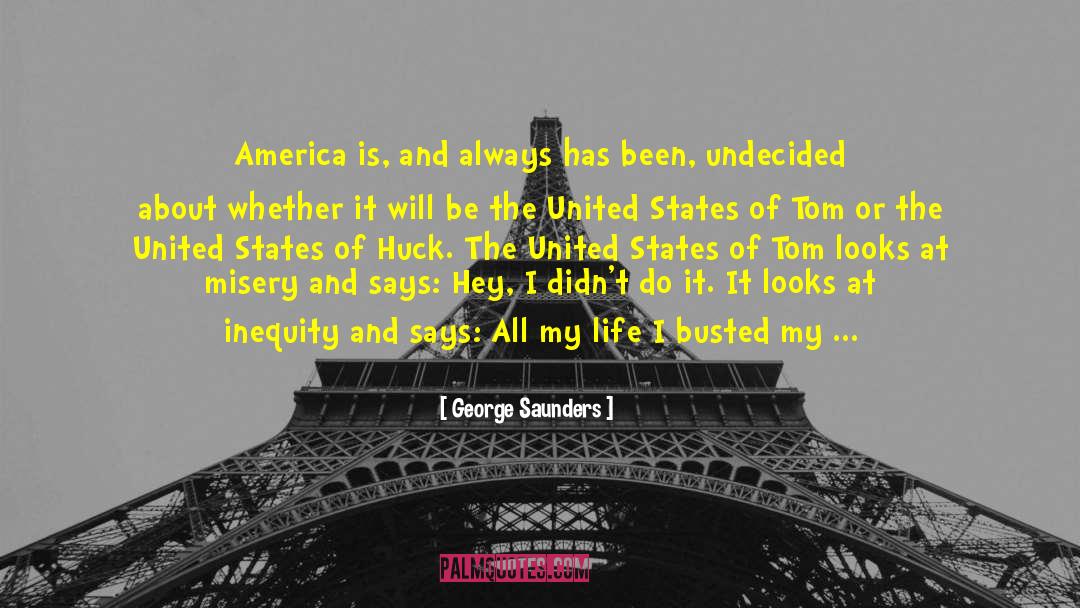 Denies quotes by George Saunders