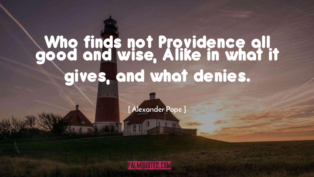 Denies quotes by Alexander Pope