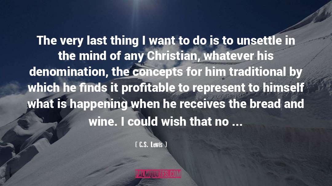 Denomination quotes by C.S. Lewis