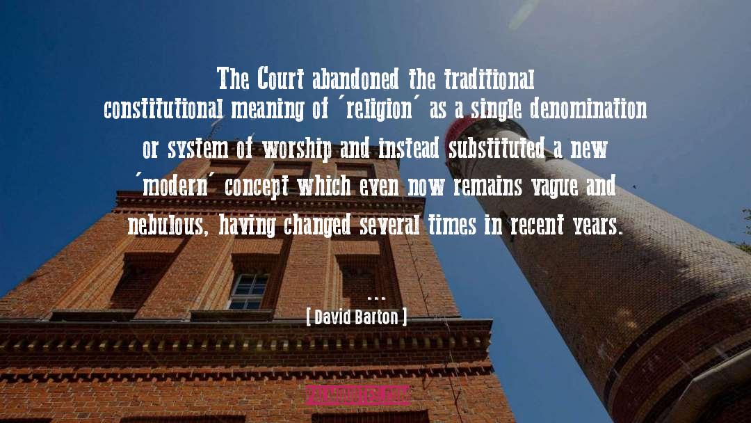 Denomination quotes by David Barton