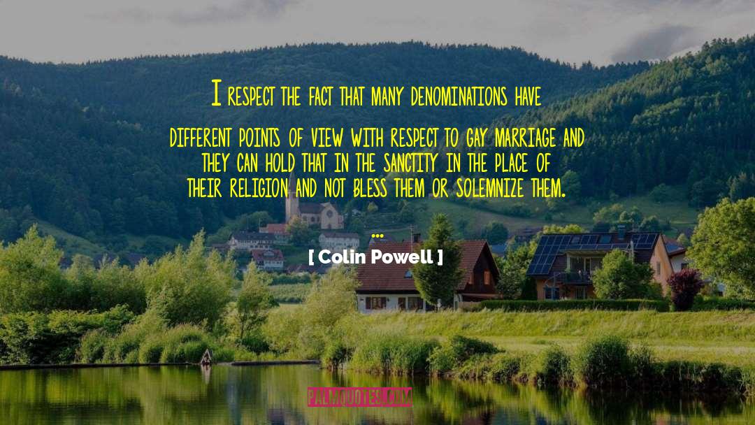Denominations quotes by Colin Powell