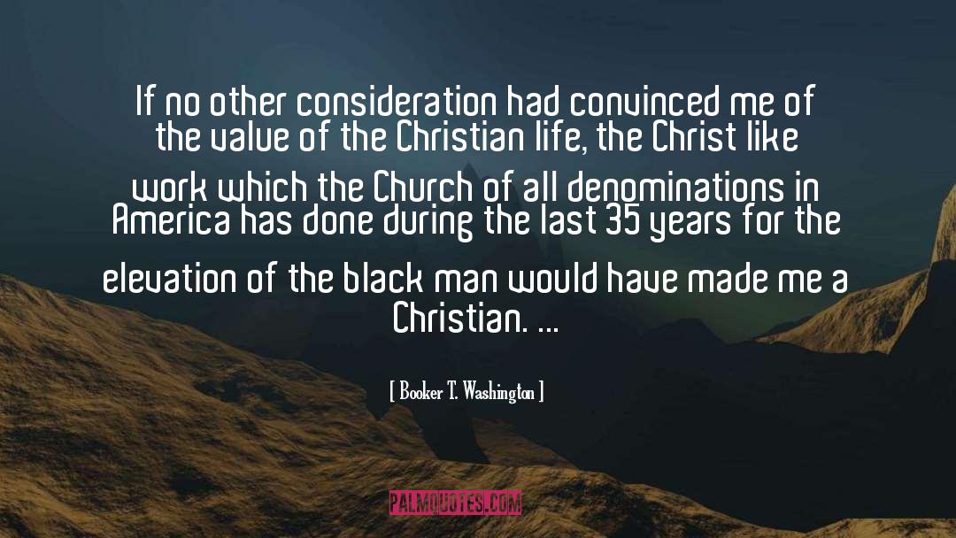 Denominations quotes by Booker T. Washington