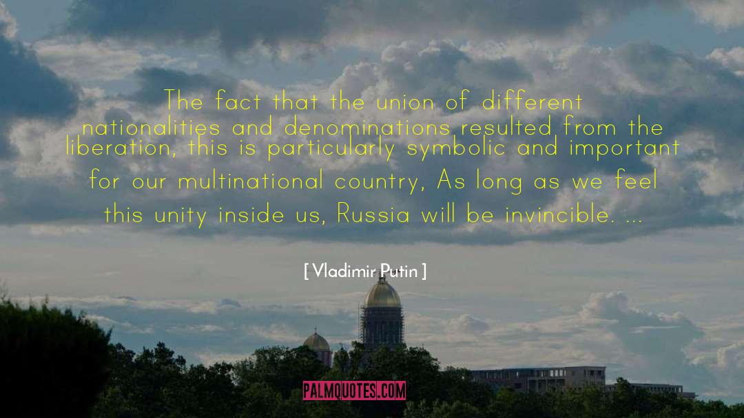 Denominations quotes by Vladimir Putin