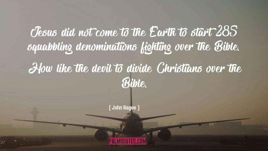 Denominations quotes by John Hagee