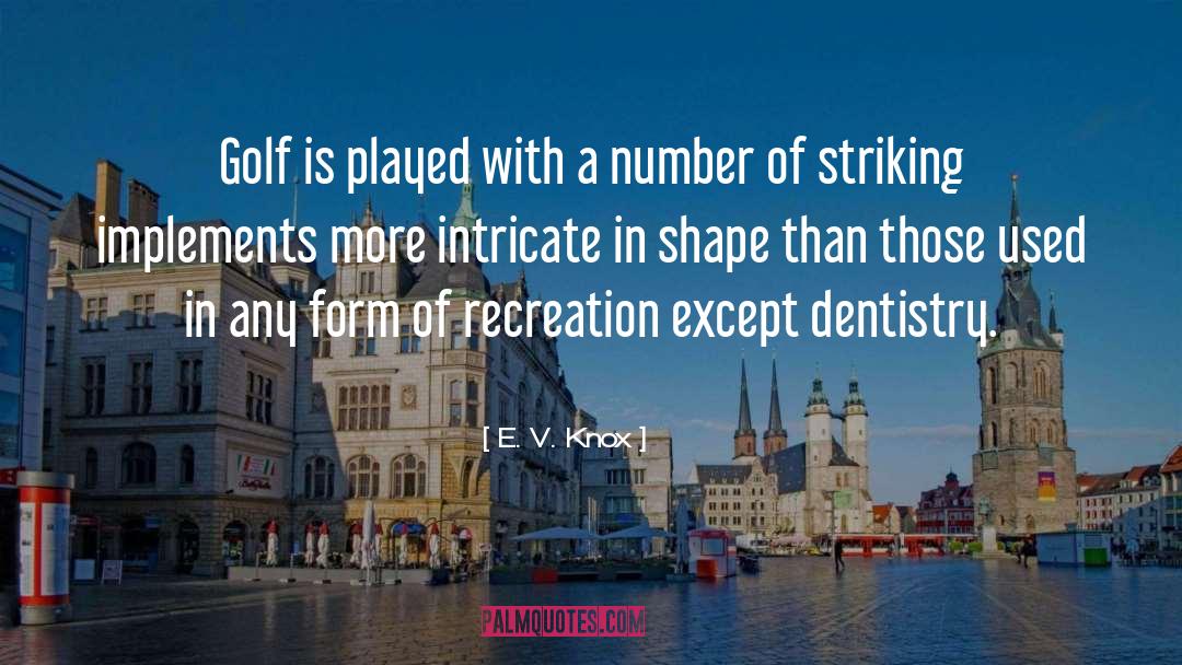 Dentistry quotes by E. V. Knox