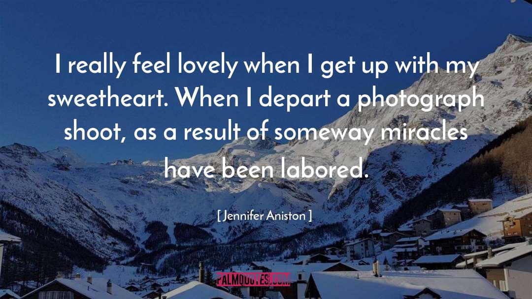Depart quotes by Jennifer Aniston