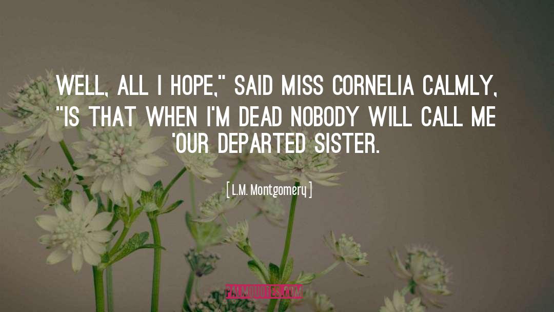 Departed Souls quotes by L.M. Montgomery