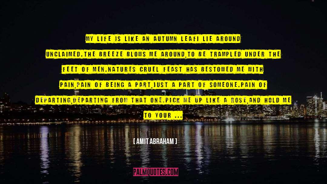 Departing quotes by Amit Abraham