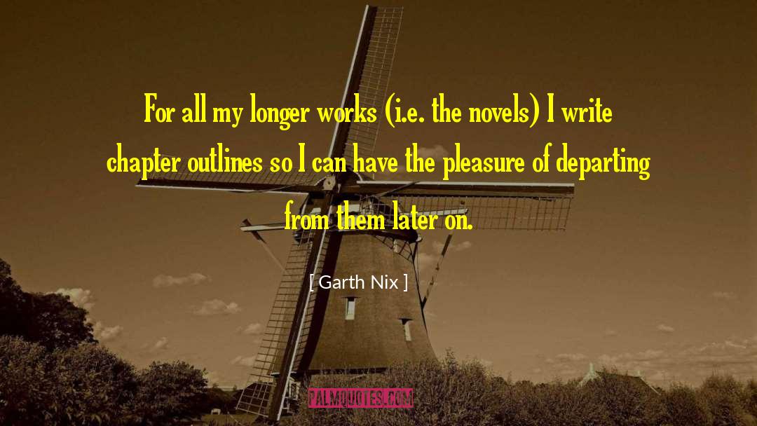 Departing quotes by Garth Nix